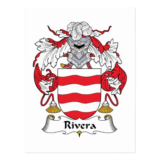 Crista da família de Rivera Cartao Postal