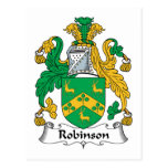 Crista da família de Robinson Cartoes Postais