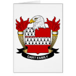 Crista da família do dardo cartao