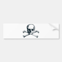 crossbones do crânio adesivo