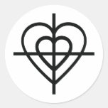crosshairs do coração adesivos