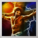 Crucificação 2 de Jesus Pôsteres