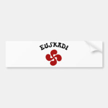Cruz Basca Euskadi Vermelho Adesivos
