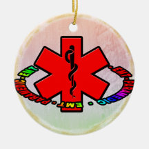 CRUZ MÉDICA DOS ENFEITES DE NATAL DO PARAMÉDICO DE