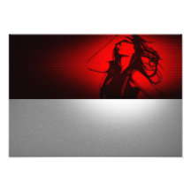 Cubo vermelho impressão de foto