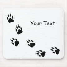 Cuidados animais Mousepad da trilha da pata