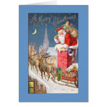 Cumprimentos do papai noel cartoes