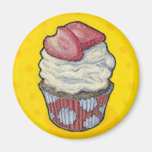 cupcake #131 imãs de geladeira
