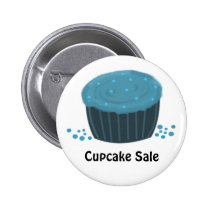 Cupcake azul do fosco - venda do cupcake crachás