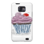 cupcake com cereja capa para galaxy s2