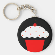 cupcake da cereja chaveiros
