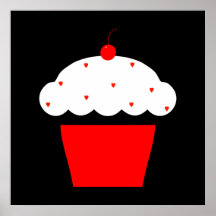 cupcake da cereja poster