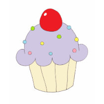 Cupcake roxo t - shirts