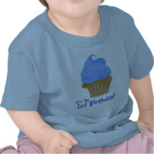 CupcakeBlue, é meu, primeiro aniversario! Tshirts