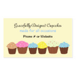 Cupcakes graciosa projetados modelos cartao de visita