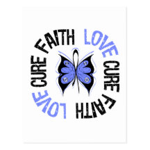 Cura do amor da fé do cancer de estômago cartões postais