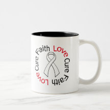 Cura do amor da fé do câncer pulmonar caneca