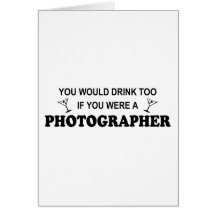 Da bebida fotógrafo demasiado - cartoes