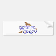 DACHSHUND LOUCO ADESIVO