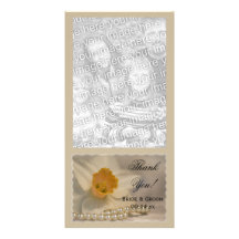 Daffodil e pérolas que Wedding o obrigado você car