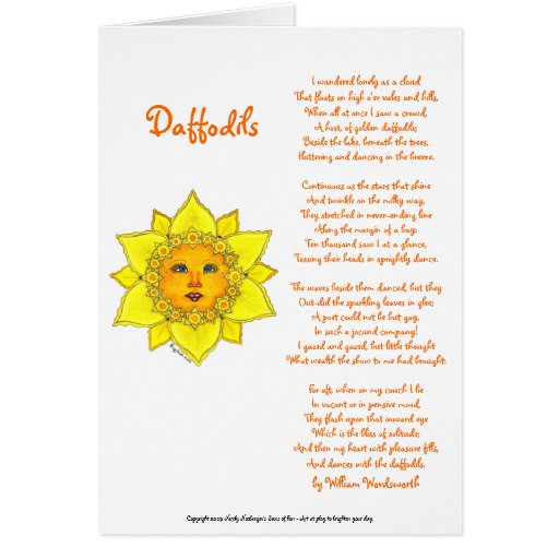 Daffodil ensolarado - cartão (dia das mães)