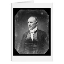 Daguerreotype 1841 de Sam Houston Texas Cartões
