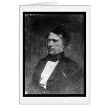 Daguerreotype 1856 do presidente Franklin Pierce Cartao