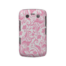 Damasco branco cor-de-rosa capa blackberry bold