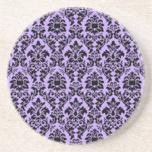 Damasco da lavanda porta-copos