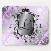 Damasco do Lilac do La do La de 311 Ooh Mousepads