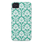 Damasco do verde esmeralda capa de iPhone 4 Case-Mate
