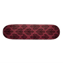Damasco vermelho e preto skate