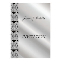 damask5 Wedding/RSVP, convite pessoal 2
