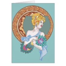 Dança de fã alegre do Minuet/fanático Cartao