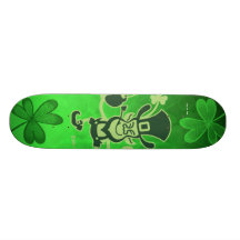 Dança do Leprechaun de Patrick de santo e comemora Skates Personalizados