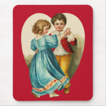 Dança do menino e da menina mouse pads