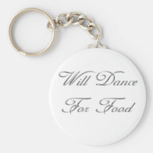 Dançará para a comida chaveiro