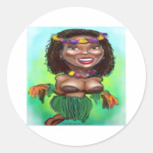 Dançarino de Hula Adesivos