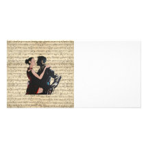 Dançarinos do tango cartões com fotos