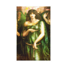 ~ Dante Gabriel Rossetti de Astarte Syriaca Impressão De Canvas Envolvidas