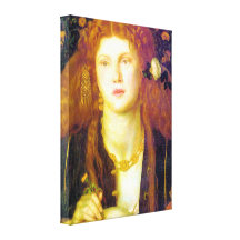 ~ Dante Gabriel Rossetti de Bocca Baciata Impressão De Canvas Esticadas