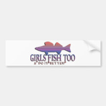 DAS MENINAS DOS PEIXES WALLEYE DEMASIADO ADESIVOS
