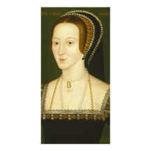 De Anne Boleyn esposa em segundo do retrato de Hen Cartao Com Fotos