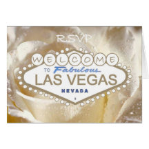 Dê boas-vindas a Las Vegas fabuloso RSVP ao cartão