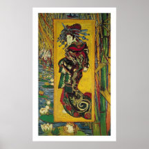 De Courtisane por Vincent van Gogh Impressão