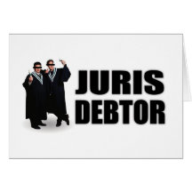 De "devedor" Notecards Juris Cartões
