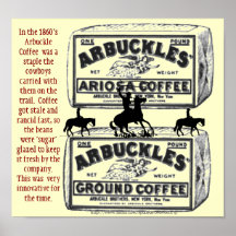 De "o café Arbuckles que ajudou a vitória o oeste! Impressão