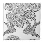 De "pássaro Swirly " azulejos