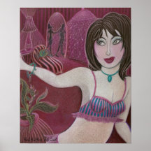 De "poster da arte da sala vermelha Roxy" por Jude