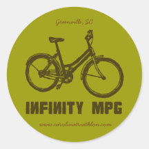 Decalque marrom da INFINIDADE MPG, www.carolinatri Adesivo Em Formato Redondo